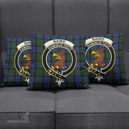 ScotsTee Shop Scottish Baird Clan Crest Tartan Pillow/ Pillow Cover Tartan Accessories for Home