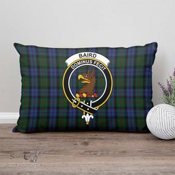 ScotsTee Shop Scottish Baird Clan Crest Tartan Pillow/ Pillow Cover Tartan Accessories for Home
