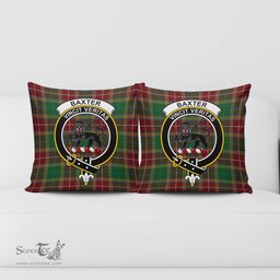 ScotsTee Shop Scottish Baxter Clan Crest Tartan Pillow/ Pillow Cover Tartan Accessories for Home