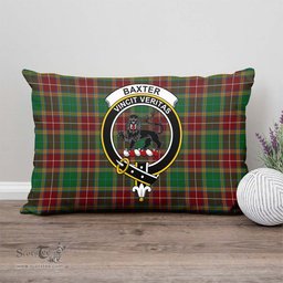 ScotsTee Shop Scottish Baxter Clan Crest Tartan Pillow/ Pillow Cover Tartan Accessories for Home