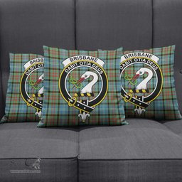 ScotsTee Shop Scottish Brisbane modern Clan Crest Tartan Pillow/ Pillow Cover Tartan Accessories for Home