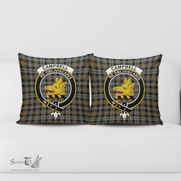 ScotsTee Shop Scottish Campbell Argyll Weathered Clan Crest Tartan Pillow/ Pillow Cover Tartan Accessories for Home