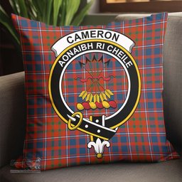 ScotsTee Shop Scottish Cameron of Lochiel Ancient Clan Crest Tartan Pillow/ Pillow Cover Tartan Accessories for Home