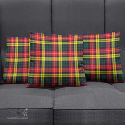ScotsTee Shop Scottish Buchanan Modern Clan Tartan Pillow/ Pillow Cover Tartan Accessories for Home