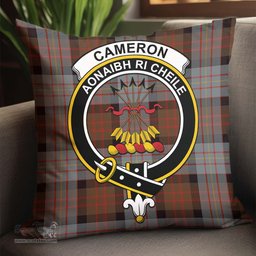 ScotsTee Shop Scottish Cameron of Erracht Weathered Clan Crest Tartan Pillow/ Pillow Cover Tartan Accessories for Home