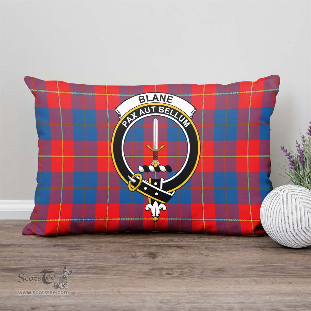 ScotsTee Shop Scottish Blane Clan Crest Tartan Pillow/ Pillow Cover Tartan Accessories for Home