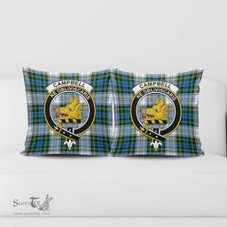 ScotsTee Shop Scottish Campbell Dress Clan Crest Tartan Pillow/ Pillow Cover Tartan Accessories for Home