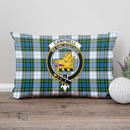 ScotsTee Shop Scottish Campbell Dress Clan Crest Tartan Pillow/ Pillow Cover Tartan Accessories for Home