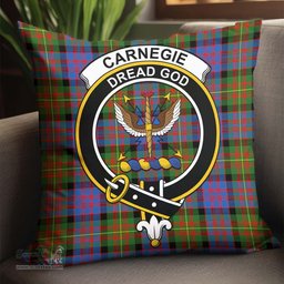 ScotsTee Shop Scottish Carnegie Ancient Clan Crest Tartan Pillow/ Pillow Cover Tartan Accessories for Home