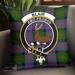 ScotsTee Shop Scottish Blair Modern Clan Crest Tartan Pillow/ Pillow Cover Tartan Accessories for Home