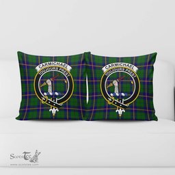 ScotsTee Shop Scottish Carmichael Modern Clan Crest Tartan Pillow/ Pillow Cover Tartan Accessories for Home