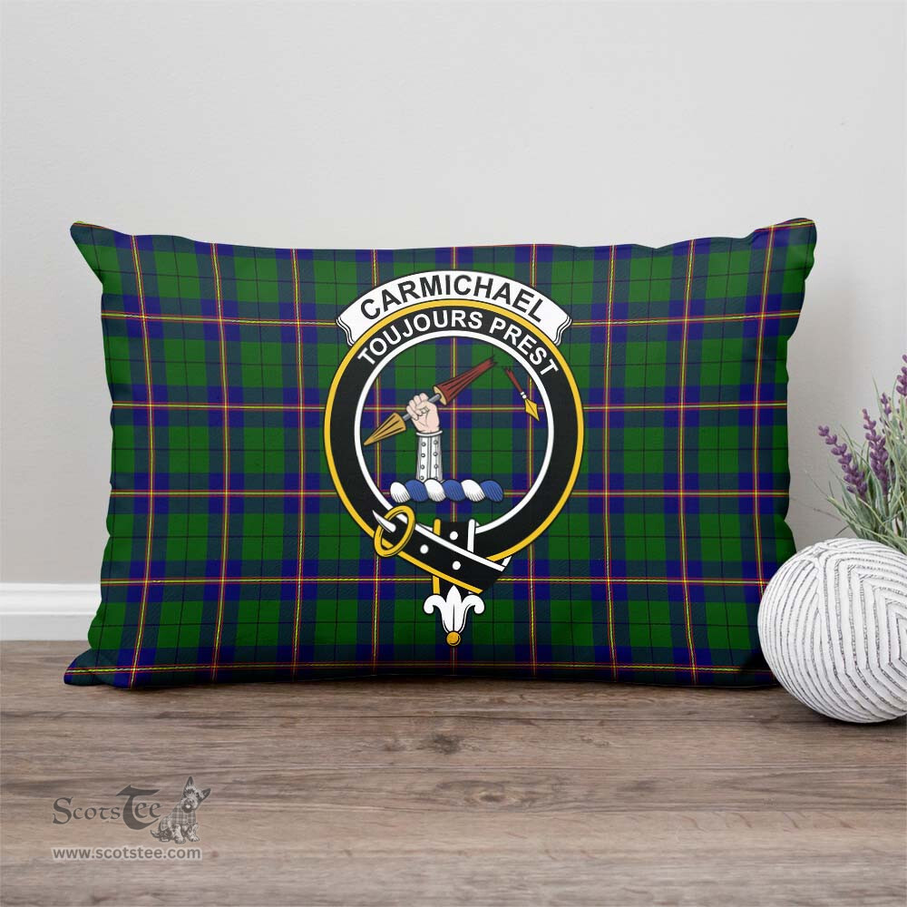 ScotsTee Shop Scottish Carmichael Modern Clan Crest Tartan Pillow/ Pillow Cover Tartan Accessories for Home