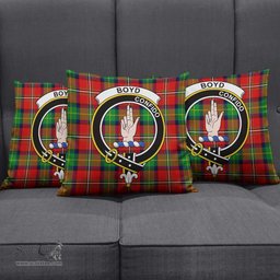 ScotsTee Shop Scottish Boyd Modern Clan Crest Tartan Pillow/ Pillow Cover Tartan Accessories for Home