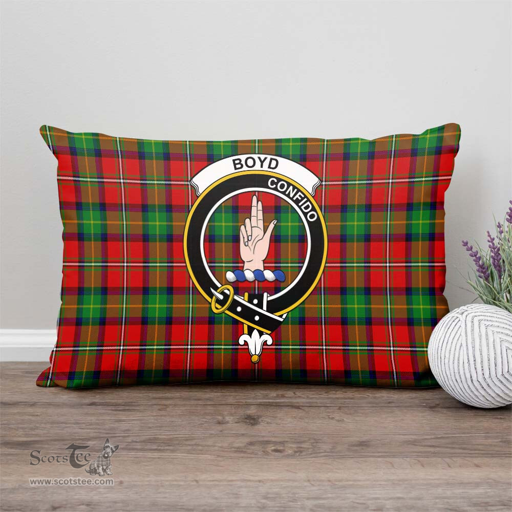 ScotsTee Shop Scottish Boyd Modern Clan Crest Tartan Pillow/ Pillow Cover Tartan Accessories for Home