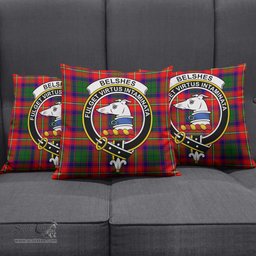 ScotsTee Shop Scottish Belshes Clan Crest Tartan Pillow/ Pillow Cover Tartan Accessories for Home
