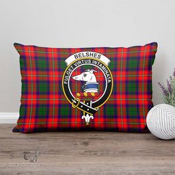 ScotsTee Shop Scottish Belshes Clan Crest Tartan Pillow/ Pillow Cover Tartan Accessories for Home