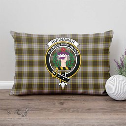 ScotsTee Shop Scottish Buchanan Dress Clan Crest Tartan Pillow/ Pillow Cover Tartan Accessories for Home