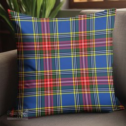 ScotsTee Shop Scottish Bethune Clan Tartan Pillow/ Pillow Cover Tartan Accessories for Home