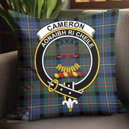 ScotsTee Shop Scottish Cameron of Erracht Ancient Clan Crest Tartan Pillow/ Pillow Cover Tartan Accessories for Home
