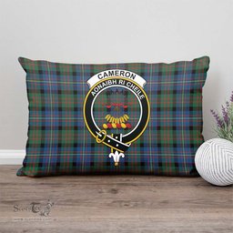 ScotsTee Shop Scottish Cameron of Erracht Ancient Clan Crest Tartan Pillow/ Pillow Cover Tartan Accessories for Home