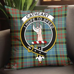 ScotsTee Shop Scottish Cathcart Clan Crest Tartan Pillow/ Pillow Cover Tartan Accessories for Home