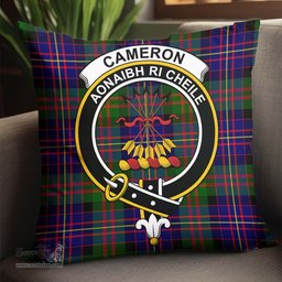 ScotsTee Shop Scottish Cameron of Erracht Modern Clan Crest Tartan Pillow/ Pillow Cover Tartan Accessories for Home