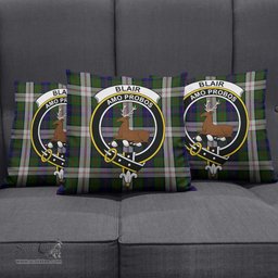 ScotsTee Shop Scottish Blair Dress Clan Crest Tartan Pillow/ Pillow Cover Tartan Accessories for Home