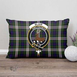 ScotsTee Shop Scottish Blair Dress Clan Crest Tartan Pillow/ Pillow Cover Tartan Accessories for Home