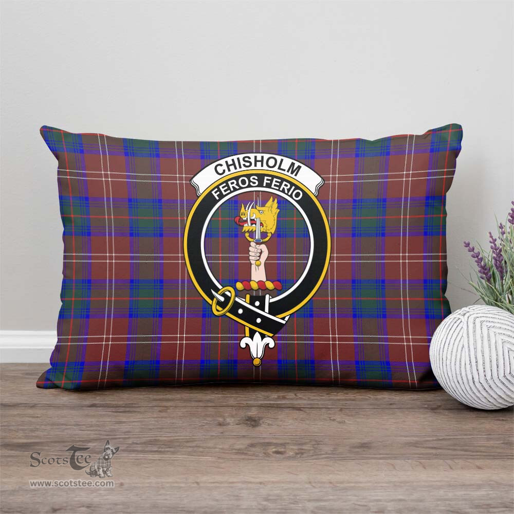 ScotsTee Shop Scottish Chisholm Hunting Modern Clan Crest Tartan Pillow/ Pillow Cover Tartan Accessories for Home