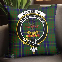 ScotsTee Shop Scottish Cameron of Lochiel Hunting Clan Crest Tartan Pillow/ Pillow Cover Tartan Accessories for Home