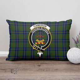 ScotsTee Shop Scottish Cameron of Lochiel Hunting Clan Crest Tartan Pillow/ Pillow Cover Tartan Accessories for Home