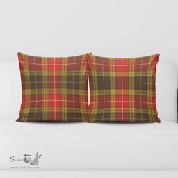 ScotsTee Shop Scottish Buchanan Old Set Weathered Clan Tartan Pillow/ Pillow Cover Tartan Accessories for Home