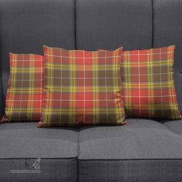ScotsTee Shop Scottish Buchanan Old Set Weathered Clan Tartan Pillow/ Pillow Cover Tartan Accessories for Home