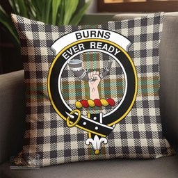 ScotsTee Shop Scottish Burns Check Clan Crest Tartan Pillow/ Pillow Cover Tartan Accessories for Home