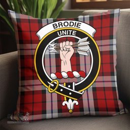 ScotsTee Shop Scottish Brodie Dress Clan Crest Tartan Pillow/ Pillow Cover Tartan Accessories for Home