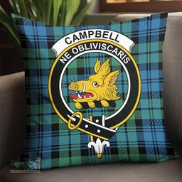 ScotsTee Shop Scottish Campbell Ancient 01 Clan Crest Tartan Pillow/ Pillow Cover Tartan Accessories for Home