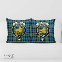ScotsTee Shop Scottish Campbell Ancient 01 Clan Crest Tartan Pillow/ Pillow Cover Tartan Accessories for Home