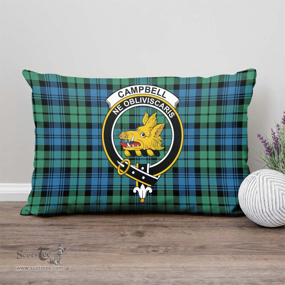 ScotsTee Shop Scottish Campbell Ancient 01 Clan Crest Tartan Pillow/ Pillow Cover Tartan Accessories for Home