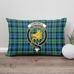 ScotsTee Shop Scottish Campbell Ancient 01 Clan Crest Tartan Pillow/ Pillow Cover Tartan Accessories for Home