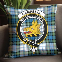 ScotsTee Shop Scottish Campbell Dress Ancient Clan Crest Tartan Pillow/ Pillow Cover Tartan Accessories for Home