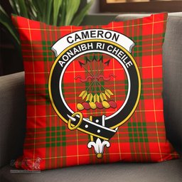 ScotsTee Shop Scottish Cameron Modern Clan Crest Tartan Pillow/ Pillow Cover Tartan Accessories for Home