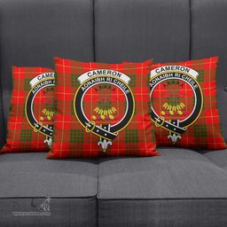 ScotsTee Shop Scottish Cameron Modern Clan Crest Tartan Pillow/ Pillow Cover Tartan Accessories for Home