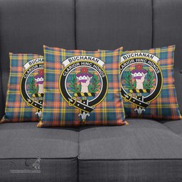 ScotsTee Shop Scottish Buchanan Ancient Clan Crest Tartan Pillow/ Pillow Cover Tartan Accessories for Home