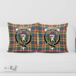 ScotsTee Shop Scottish Buchanan Ancient Clan Crest Tartan Pillow/ Pillow Cover Tartan Accessories for Home