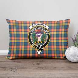 ScotsTee Shop Scottish Buchanan Ancient Clan Crest Tartan Pillow/ Pillow Cover Tartan Accessories for Home