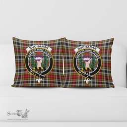 ScotsTee Shop Scottish Buchanan Old Dress Clan Crest Tartan Pillow/ Pillow Cover Tartan Accessories for Home