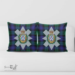 ScotsTee Shop Scottish Black Watch Modern Clan Crest Tartan Pillow/ Pillow Cover Tartan Accessories for Home