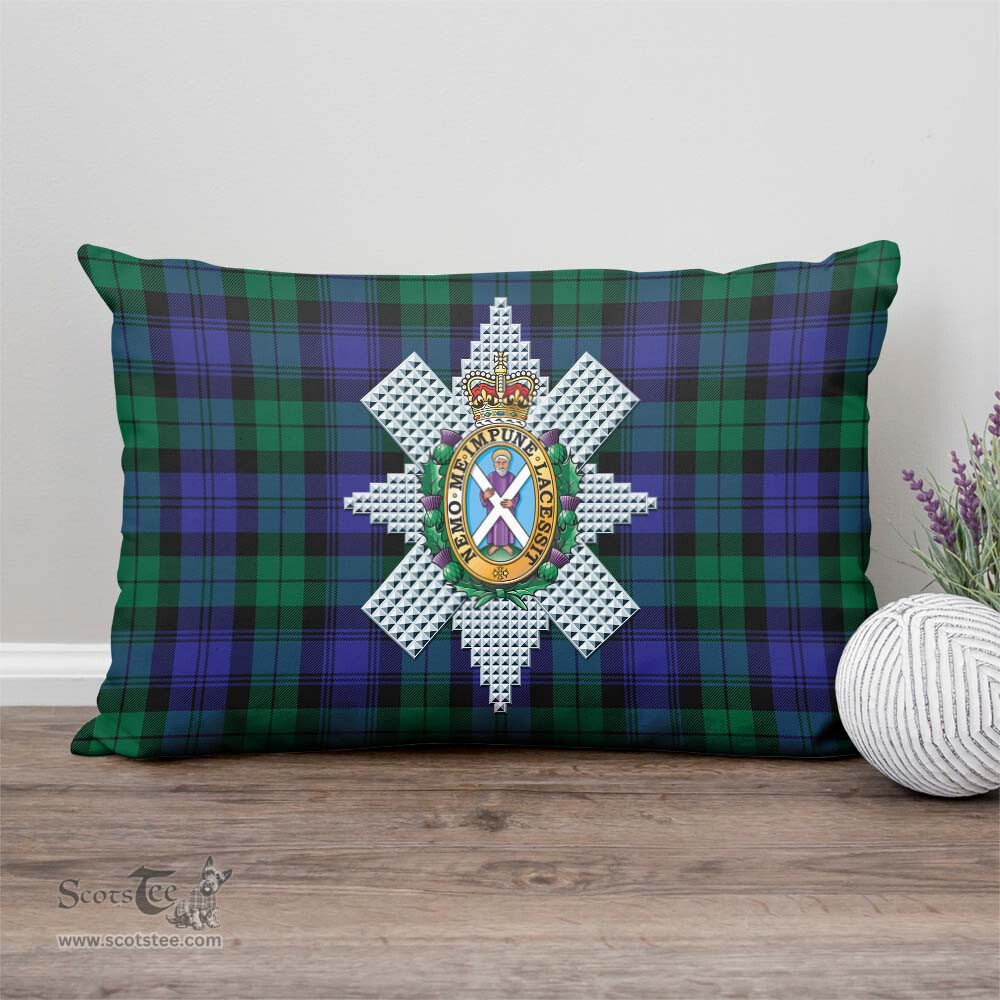 ScotsTee Shop Scottish Black Watch Modern Clan Crest Tartan Pillow/ Pillow Cover Tartan Accessories for Home