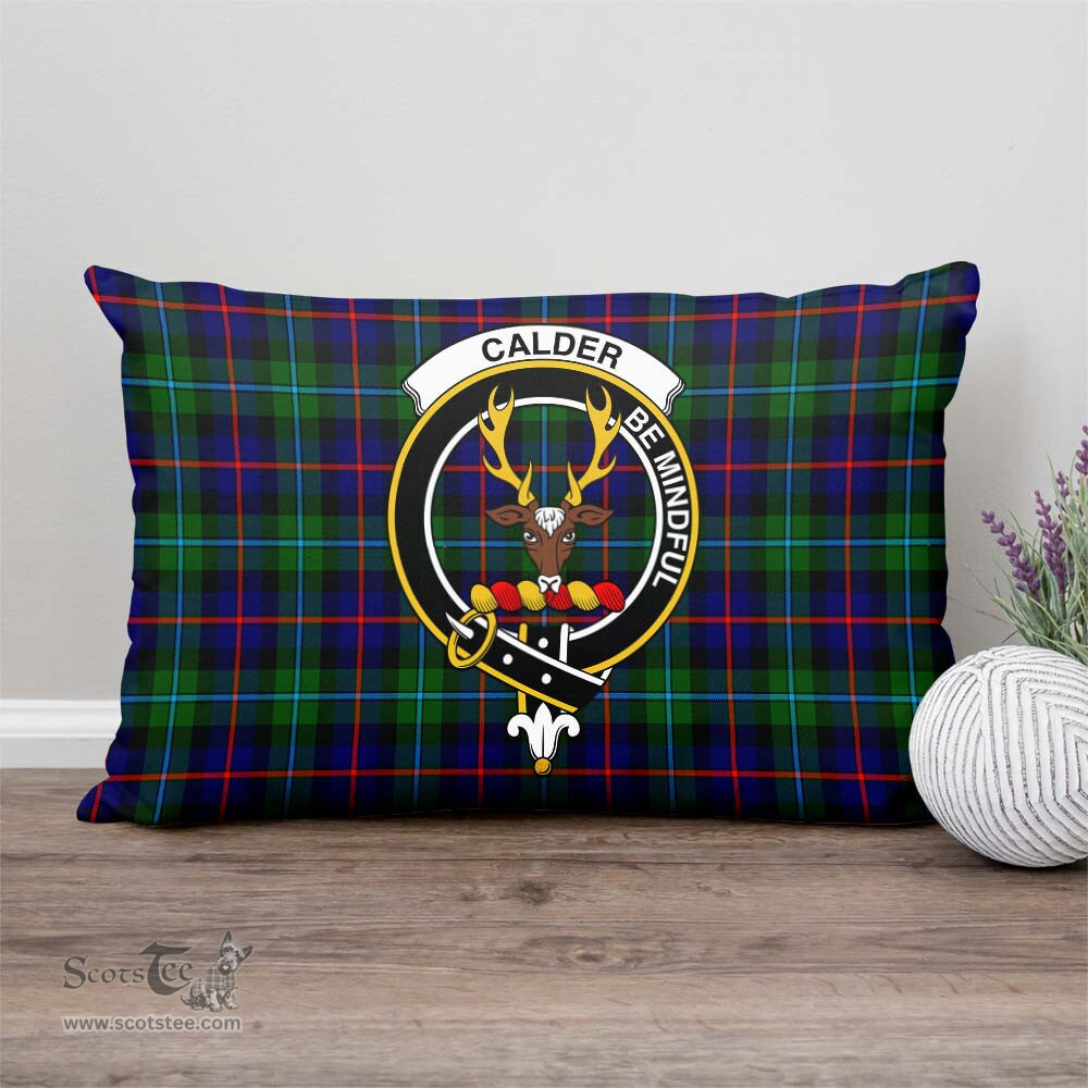 ScotsTee Shop Scottish Calder Modern Clan Crest Tartan Pillow/ Pillow Cover Tartan Accessories for Home