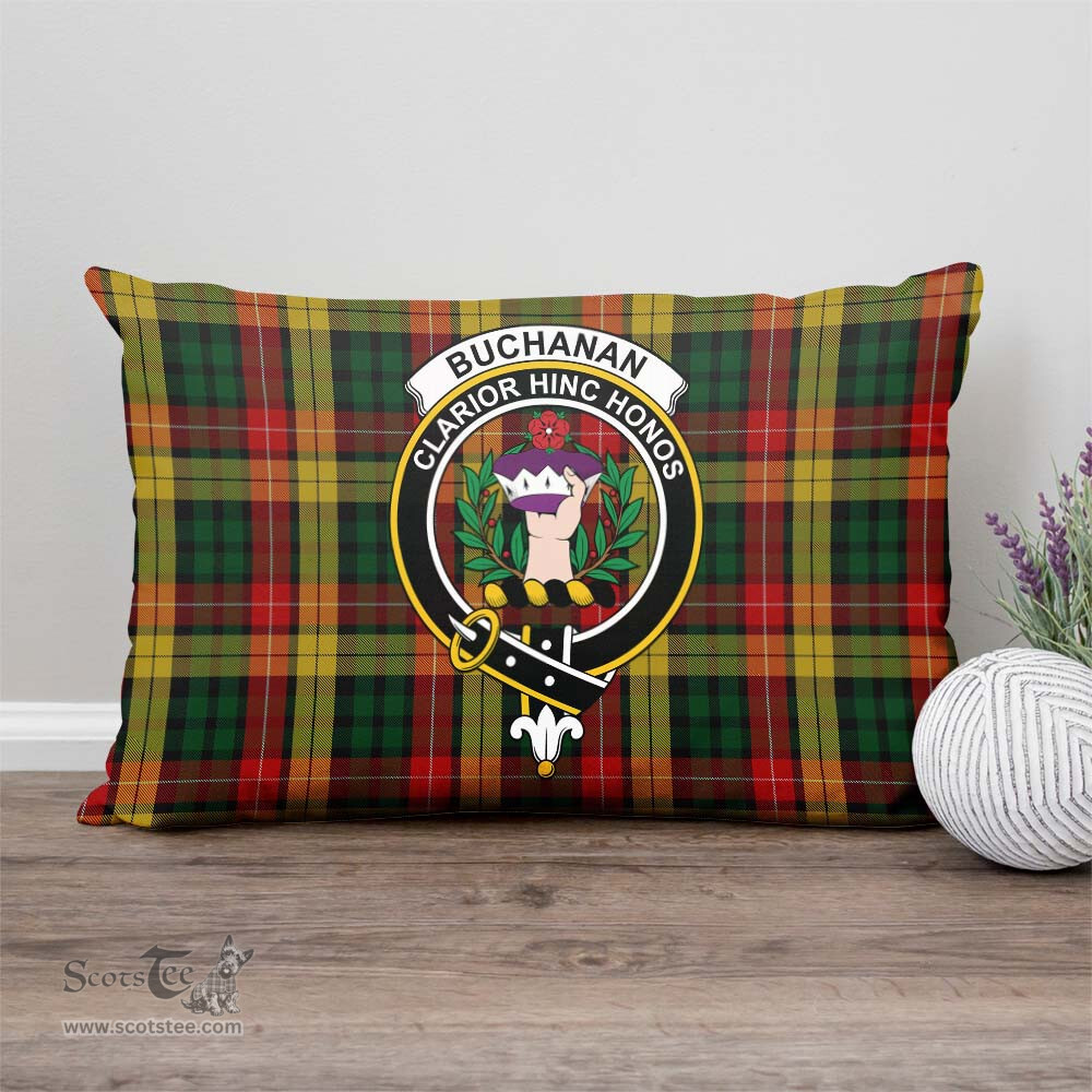 ScotsTee Shop Scottish Buchanan Clan Crest Tartan Pillow/ Pillow Cover Tartan Accessories for Home